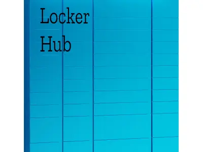 Parcel pick-up point 3D model