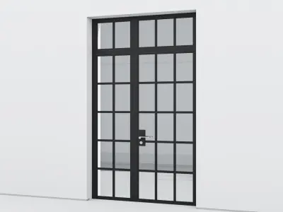 Aluminium door 181 3D model