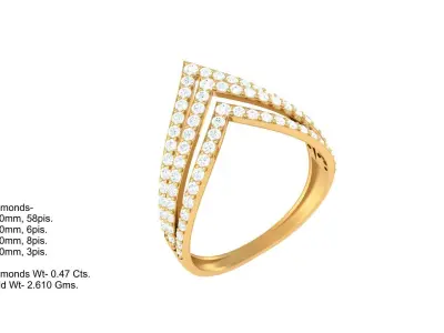 Women Ring  Render 3dm STL OBJ FBX Details 3D print model 292