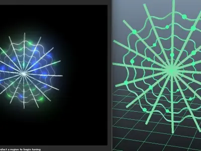 Spider Web Crawlebot Cyberweb 3D model