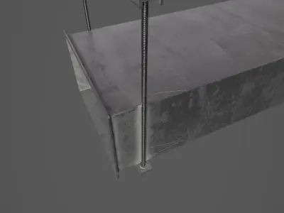 Ventilation Shaft Low-poly 3D model