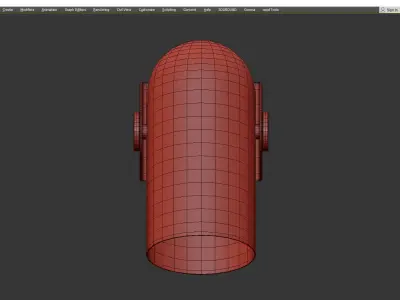 BULLET WALL Low-poly 3D model