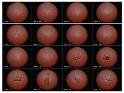 69 Arabic Ornament Brush  3D Model  4 Classic Door  3D model