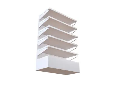 Shelf v1 001 Low-poly 3D model