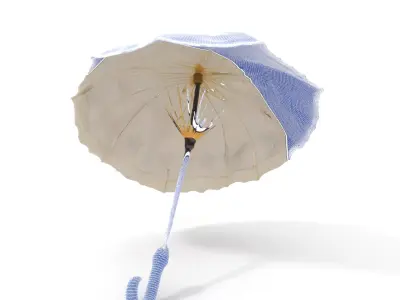 Victorian Parasol Umbrella Model Pack Low-poly 3D model