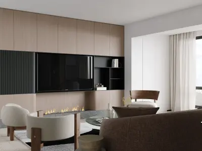 apartment interior scenes     3D model 7