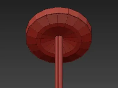Branching Bubble Chandelier 2 Amber 3D model