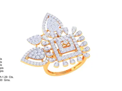 Women Ring MTL 3dm STL OBJ FBX Details 3D print model 35