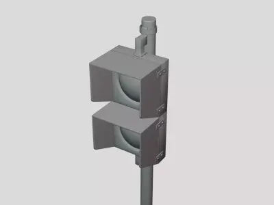 Traffic Light - Geometry Only No Textures No Materials 3D model