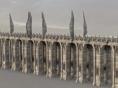 League of legends Inspired Angel wings bridges 3 3D model