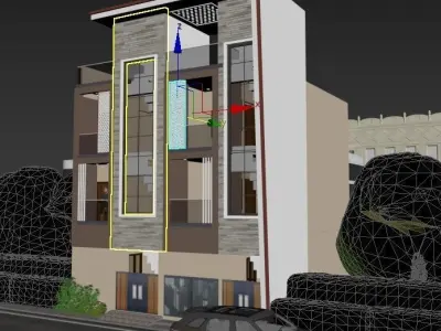 Modern Elevation Exterior 3D model