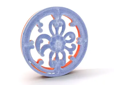 Elegant Terracotta Ornament model pack Low-poly 3D model