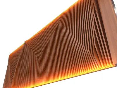 Parametric Decorative Wall 01 Low-poly 3D model