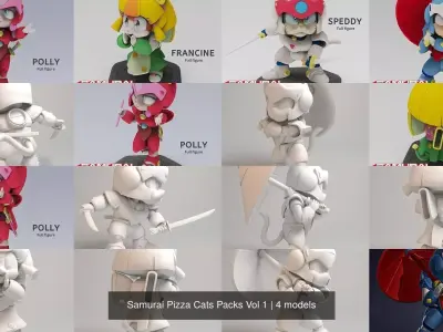 Samurai Pizza Cats Packs Vol 1