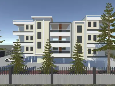 Realistic Building 3D model