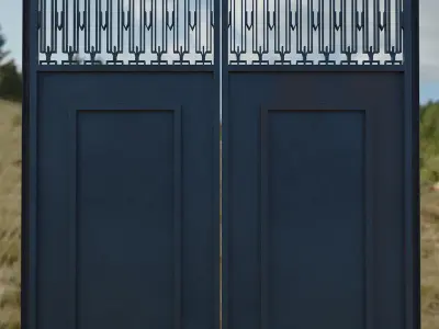 1930s Gates Model Free low-poly 3D model