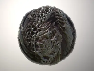 Material Skin Monster 11 Seamless PBR Texture Texture