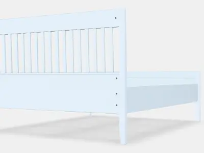 IDANAS Bed frame 1 Low-poly 3D model