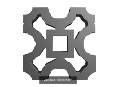 Bricks Jaali Style Designer 3D Model Pack