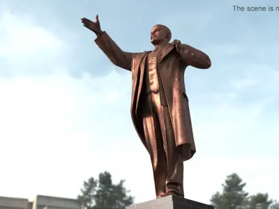  Vladimir Lenin Bronze Statue 