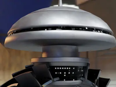 Low Poly Sci-Fi Ring Han Low-poly 3D model