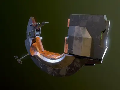 Bloodfin speeder Star Wars 3D model