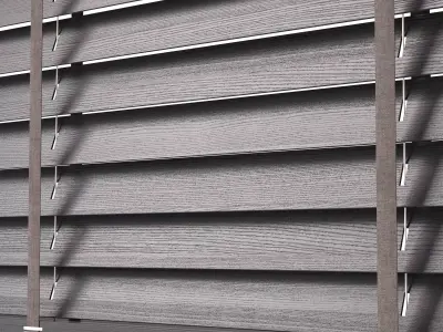 Wooden Blinds Set 38 3D model