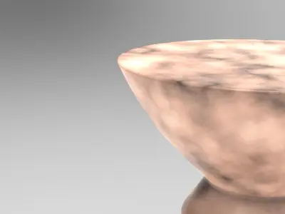 Castle Stool Low-poly 3D model