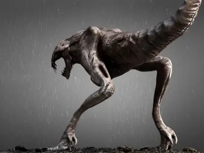Mud Creature Low-poly 3D model