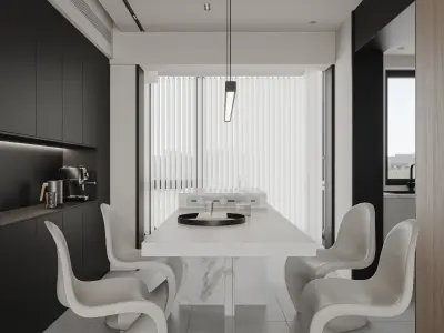 apartment interior scenes        3D model 10