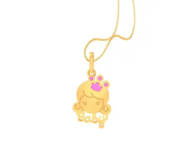 Kids Pendants 3dm STL OBJ FBX Renders Details 3D print model shop