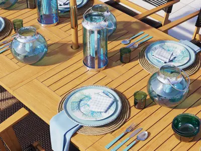Outdoor furniture  Pottery Barn 3D model