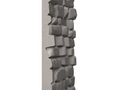 Dense Rubble Stone Wall Prop 3D print model purchase