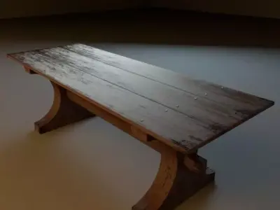 Old table Free 3D model purchase