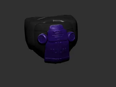 helmet high poly sculpt 3d printable  3D model 157