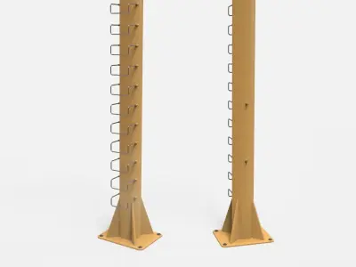 Sci fi street lighting 13 3D model