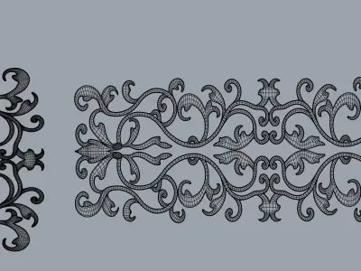 Decorative ornament filling 3D model