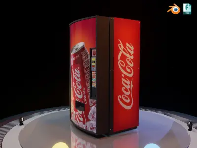 Vending Machine Low Poly Game Ready Low-poly 3D model