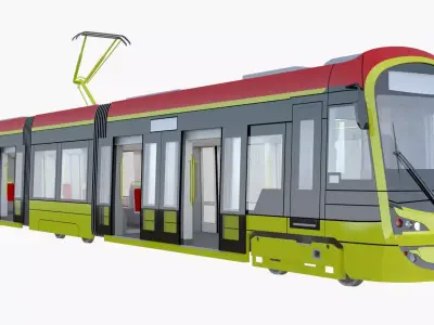 European trams collection 3D Model Pack