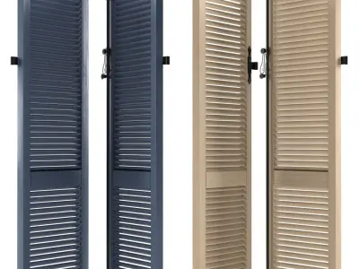 Louvered Shutters 3D model