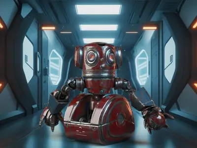 Cute Robot 2 3D model