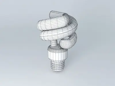 CFL light bulb Free 3D model