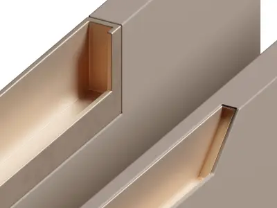 Kitchen faces in the modern style set  001 Low-poly 3D model