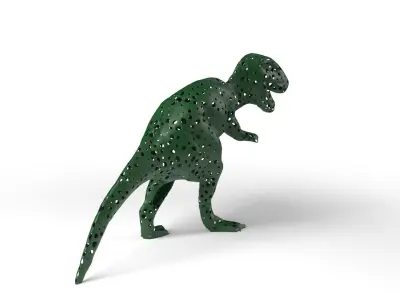TRexDinosaur Voronoi Low-poly 3D model