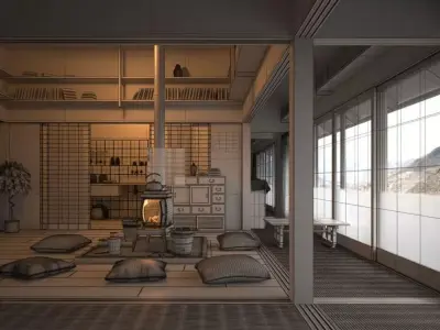 Chinese Interior Collection 3D model