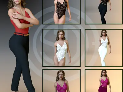 SD Body Pant Set for Genesis 9 and  8 female