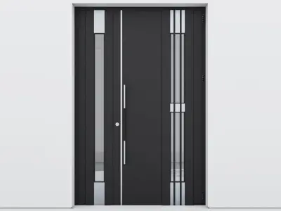 Aluminium door 109 3D model