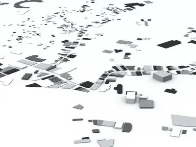 Barbados Streets and Buildings 3D model