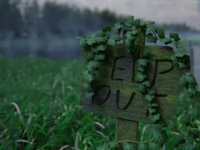 Forest Lake 3d Scene 3D model