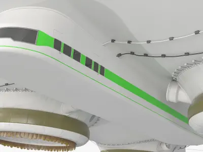  Innovative Hybrid Cargo Aircraft White Simplified 